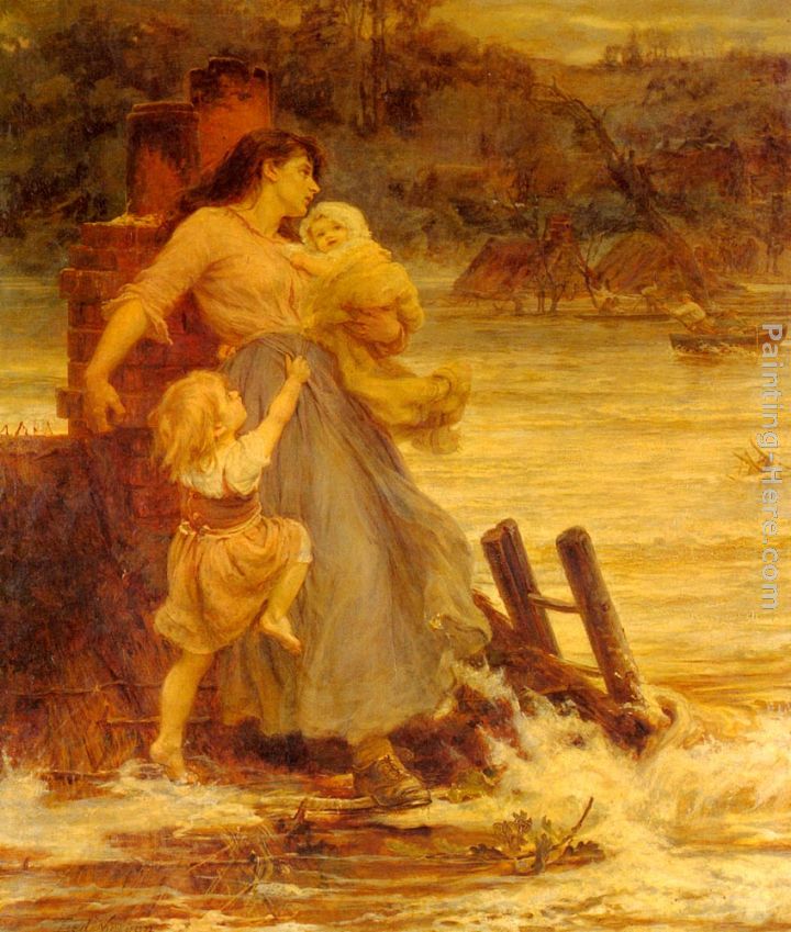A Flood painting - Frederick Morgan A Flood art painting